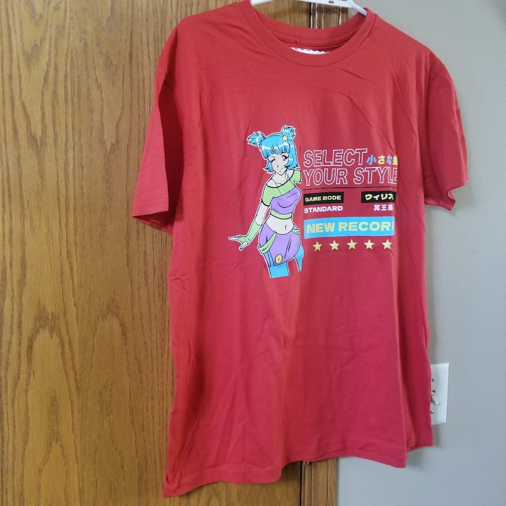 ❤️ NWOT Unisex  Red "Select Your Game"  Short Sleeve T shirt   Size L❤️